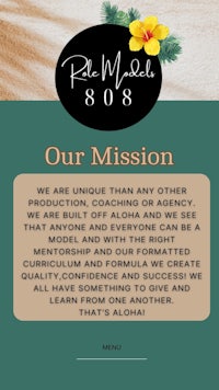 a flyer with the words rlm 808 our mission