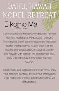 a flyer for the oahu hawaii model retreat